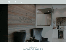 Tablet Screenshot of monroesmiles.com